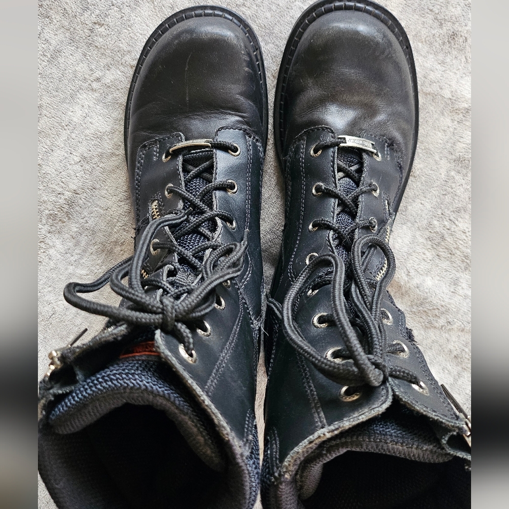Harley-Davidson Paraspinna Men's Motorcycle Boots Black Size 11 - Picture 4 of 13
